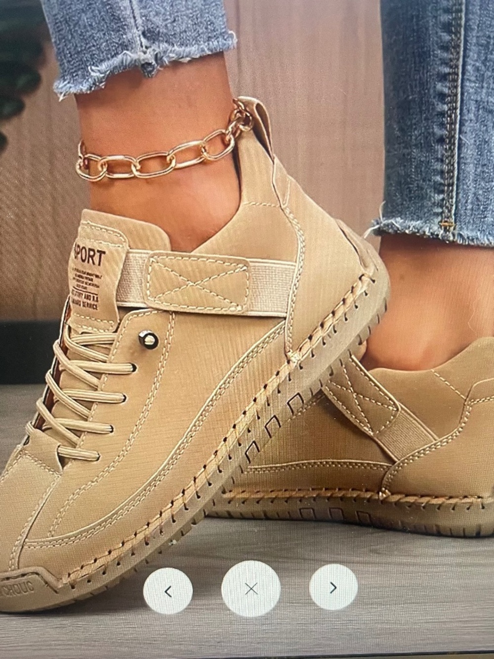 Bock Story Sport women's tan comfort walking shoes/sneakers 9.5 US/40UK NWOB